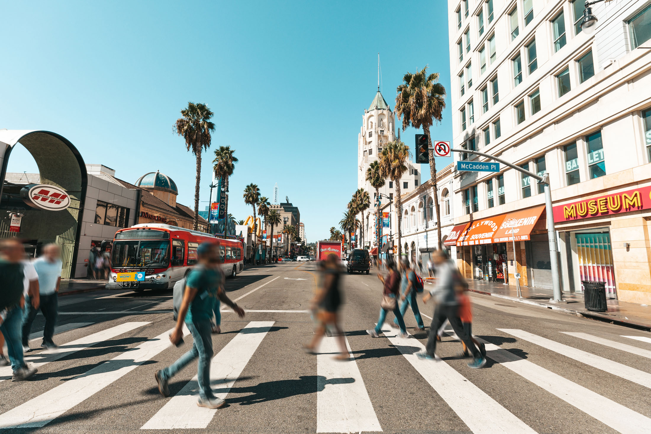 Hollywood Boulevard - Hollywood in Los Angeles - USA